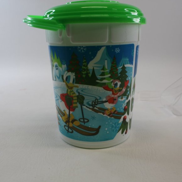 Disneyland Disney Parks 2021 Holiday Christmas Popcorn Bucket With Lid Green - Picture 4 of 6